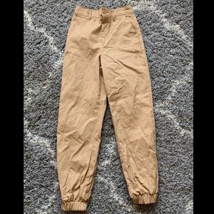 Love tree tan joggers